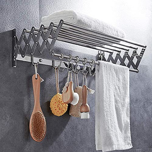 Support serviette mural pliable pour optimiser l'espace de votre salle de bain