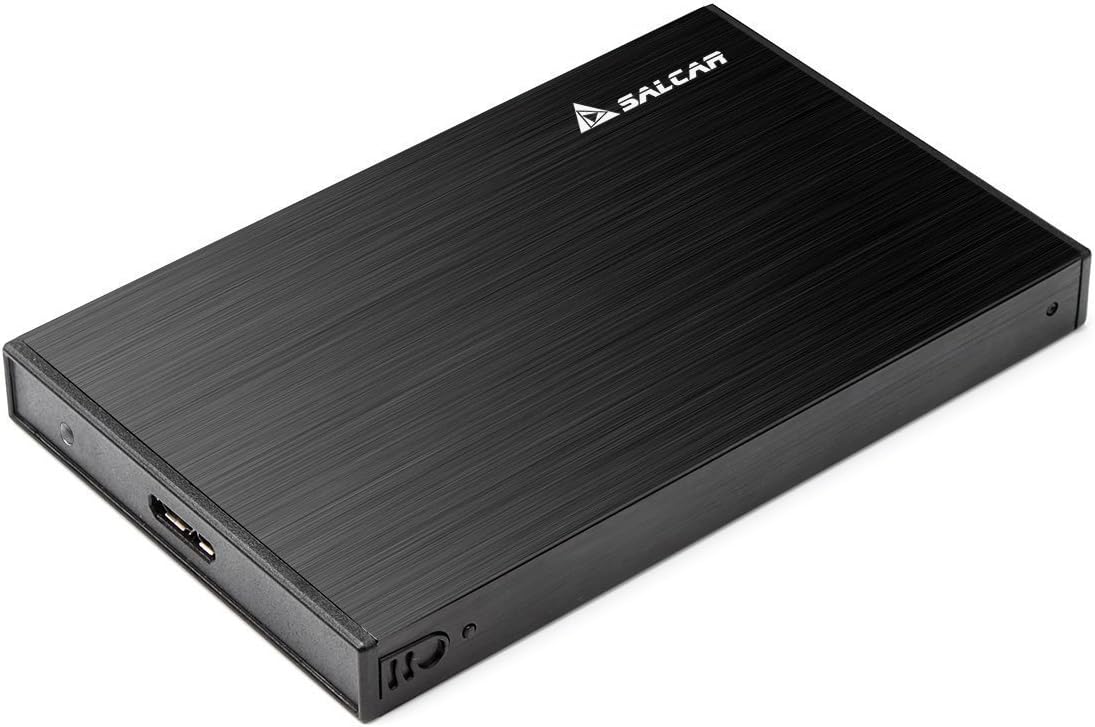 Salcar Aluminum 2.5" USB 3.0 Hard Disk Drive Enclosure Hard Drive Case for SATA I/II/III 7.5mm 9.5mm 2.5 inch HDD/SSD Support UASP