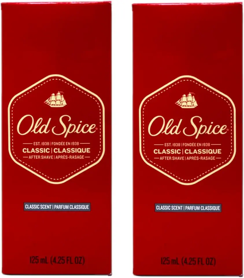 Old Spice Classic After Shave 4.25 Ounce (125ml) (2 Pack)