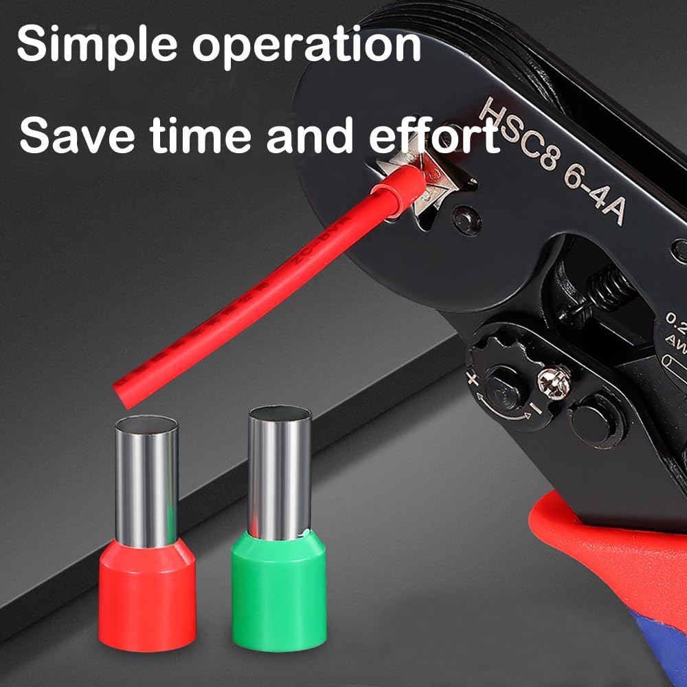 QeeHeng Wire Ferrules Kit 1200Pcs, Ferrule Crimp Connectors Kit AWG 0.5-10mm² - Image 3