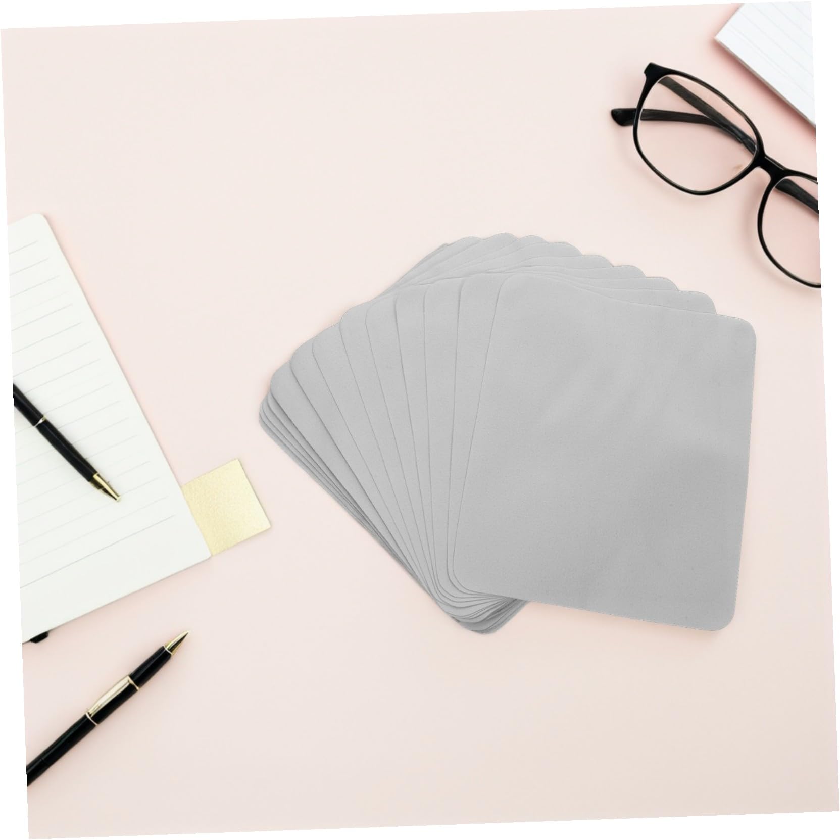 OUNONA 100piezas Paño De Limpieza De Gafas De Terciopelo Paño Ultrasuave De Doble Cara Para Lentes Gafas Pantallas De Portátiles Para Uso Diario Oficina o Hogar