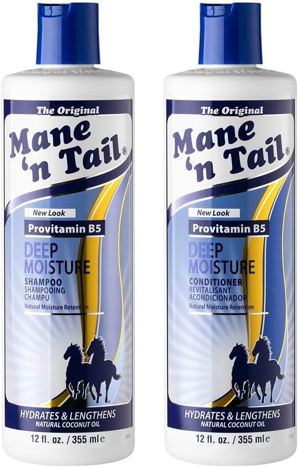 Mane 'n TailDeep Moisture Shampoo & Conditioner Kit 355ml - Vitamin E and Pro-Vitamin B5 - For all hair types - Helps repair hair and scalp
