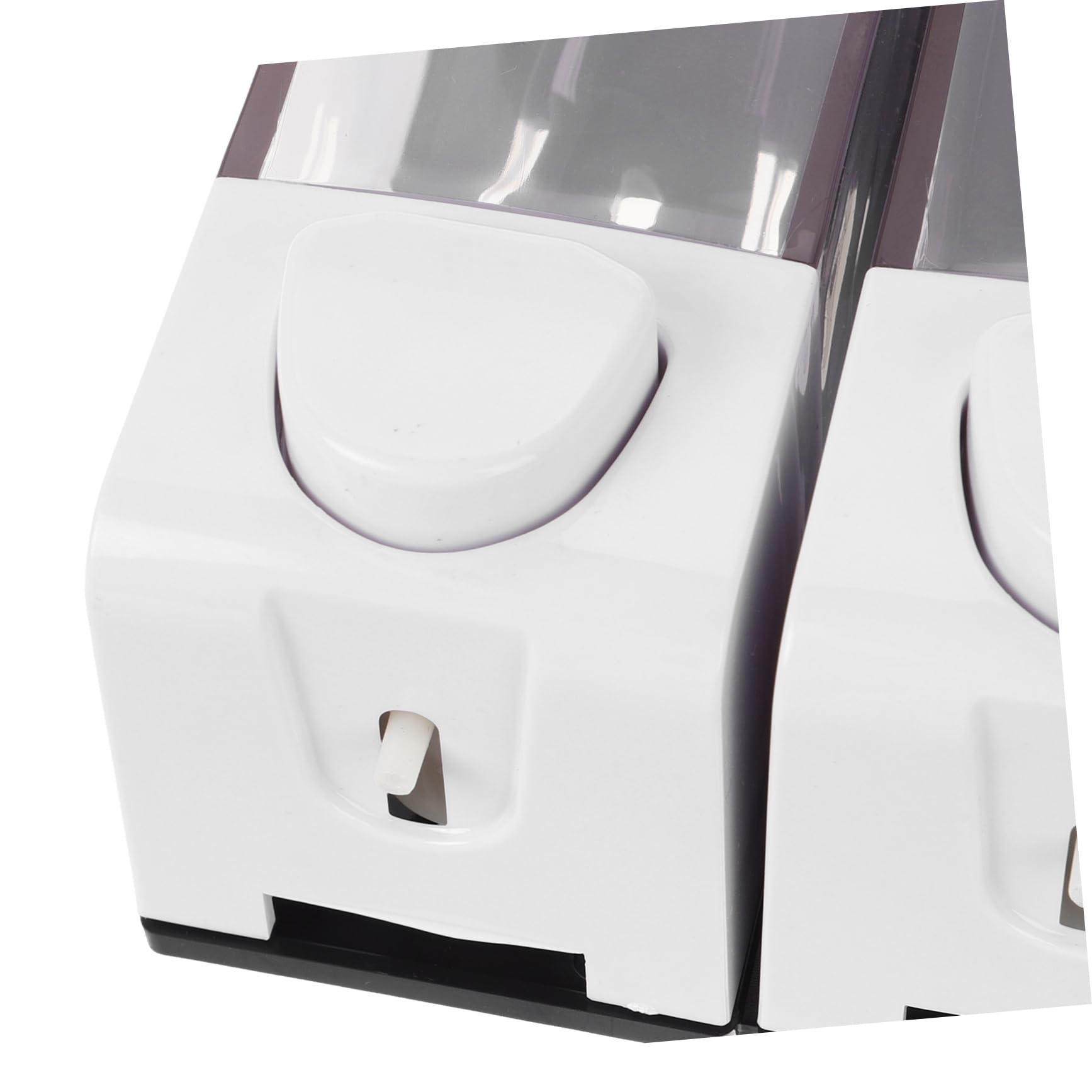 Dispenser Doccia da Parete in Abs, 3 Scomparti, 1050ml, per Shampoo e Bagnoschiuma, Pratico per Famiglia e Negozi