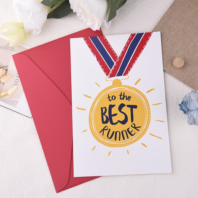 Runner Marathon Gifts for Women Men To The Best Runners Card Christmas Birthday Gifts for Marathon Runner Congratulations Gift for Running Lover Encouragement Inspirational Gift Card