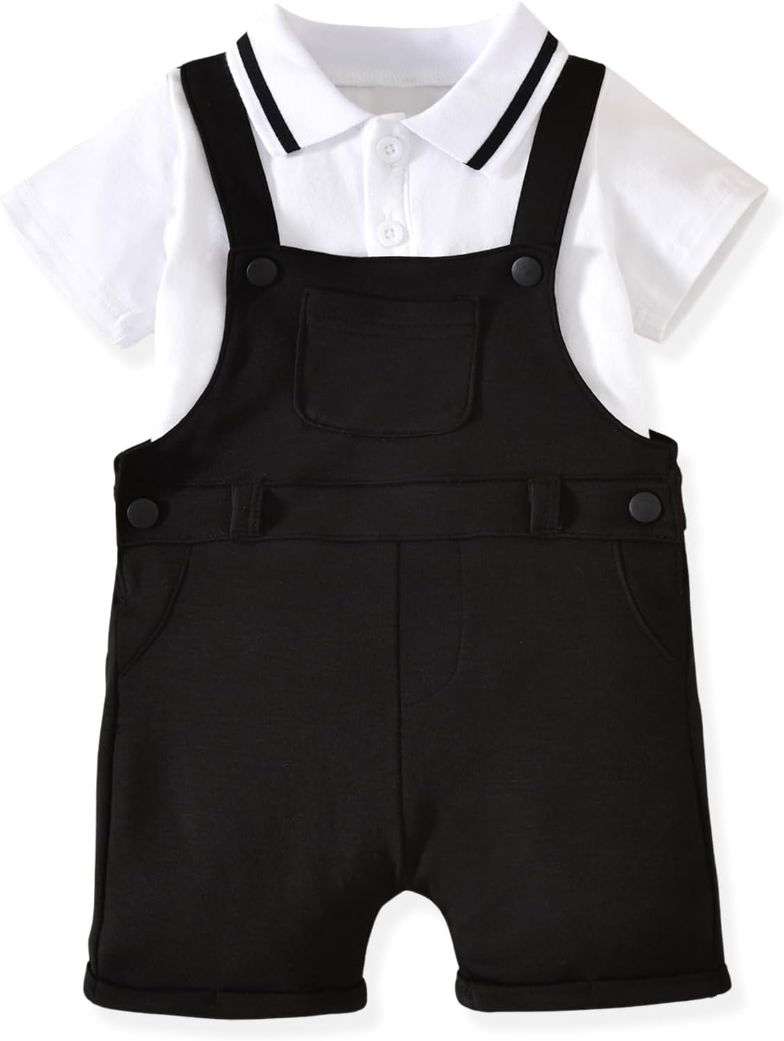 6-3T Baby Toddler Boys Polo and Shorts Infant Overalls 2-piece Summer Outfit Set