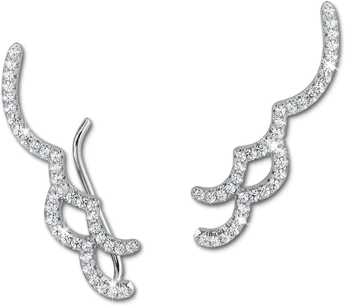 SilberDream D2SDS616WJ - Set di 3 orecchini da donna in argento
