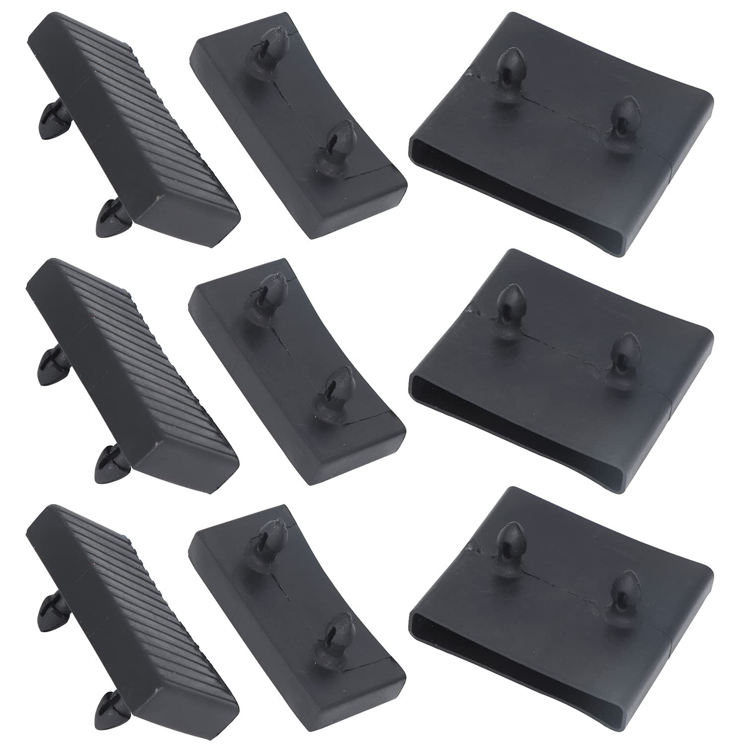 Kunjocy 12pcs Bed Slat Centre Caps Holders and 24pcs Side Slat Bracket Cover, 66mm Plastic Bed Slats replacement 4ft 6'' Bed connector accessories for Single and Double beds (36)