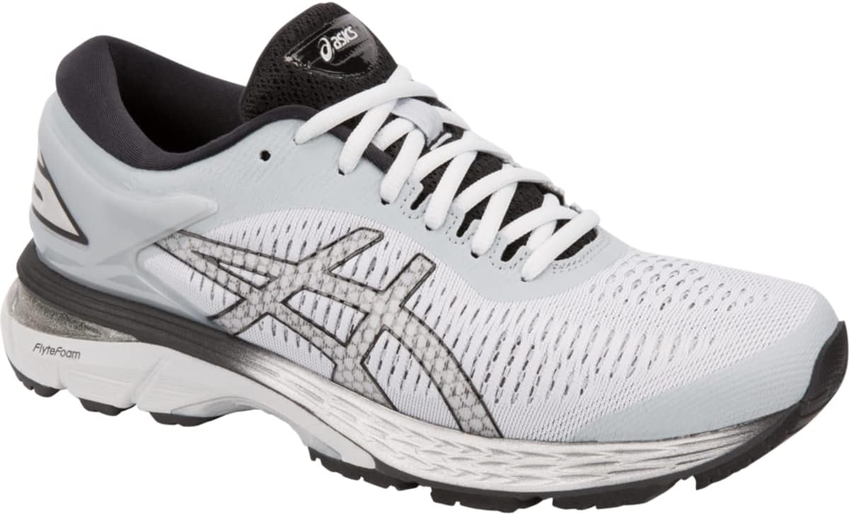 ASICS Women's Gel-Kayano 25 Running Shoe 6 Mid Grey/Black
