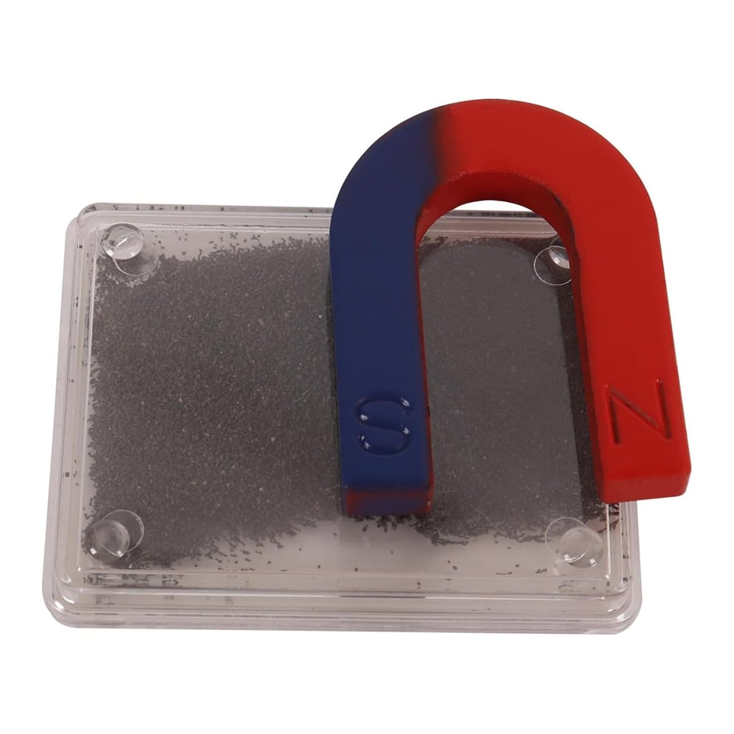 Magnetic Science Learning Kit Physics Lab Equipment Bar Ring Horseshoe U-Shaped Magnets Iron Powder Box Levitation Experiment Tool for Students Teens Classroom Labs
