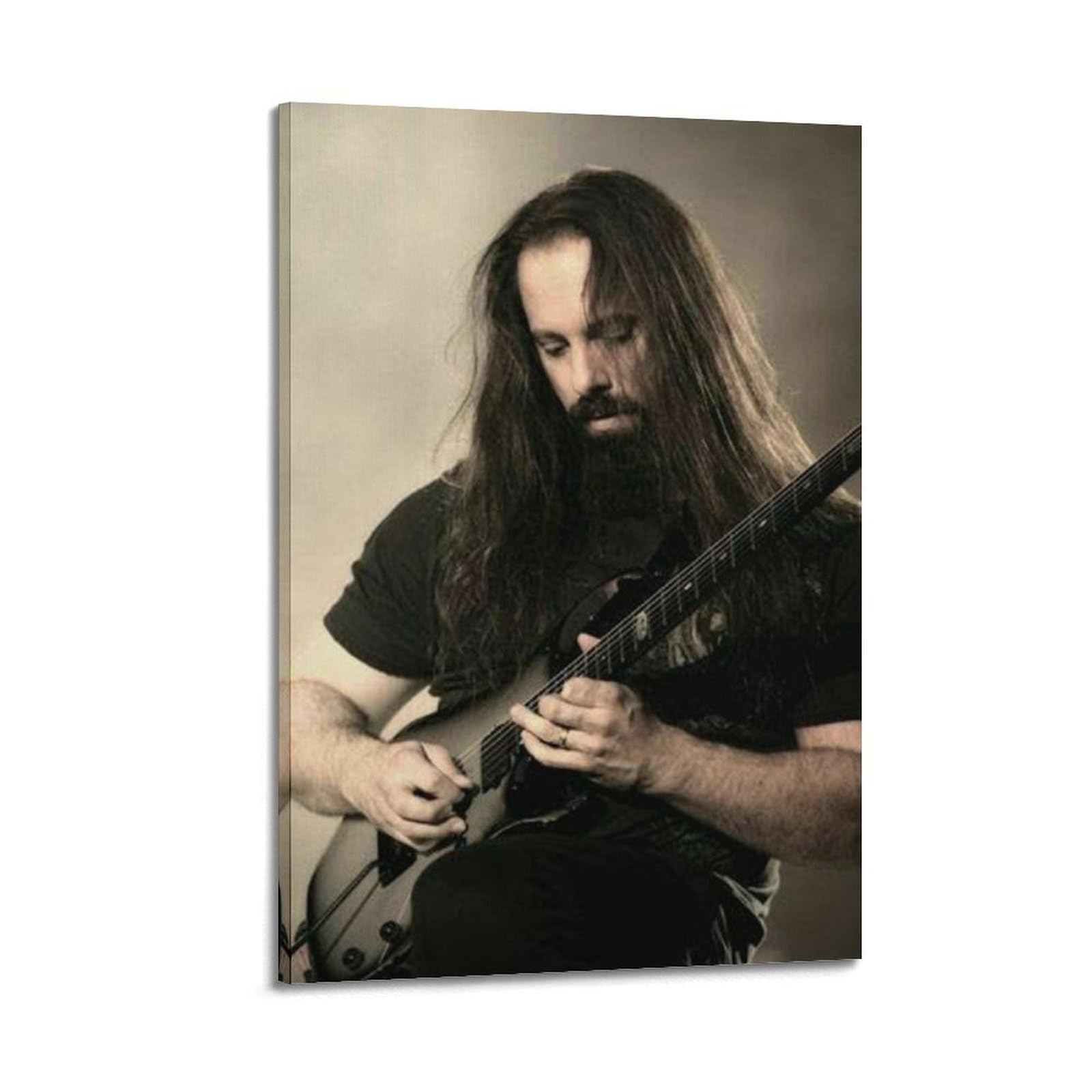 Tesuxyehh Frame-Style Guitarist Poster John Petrucci Poster Decorative Painting Canvas Wall Posters And Art Picture Print Modern Family Bedroom Decor Posters 08X12inch(20X30cm)