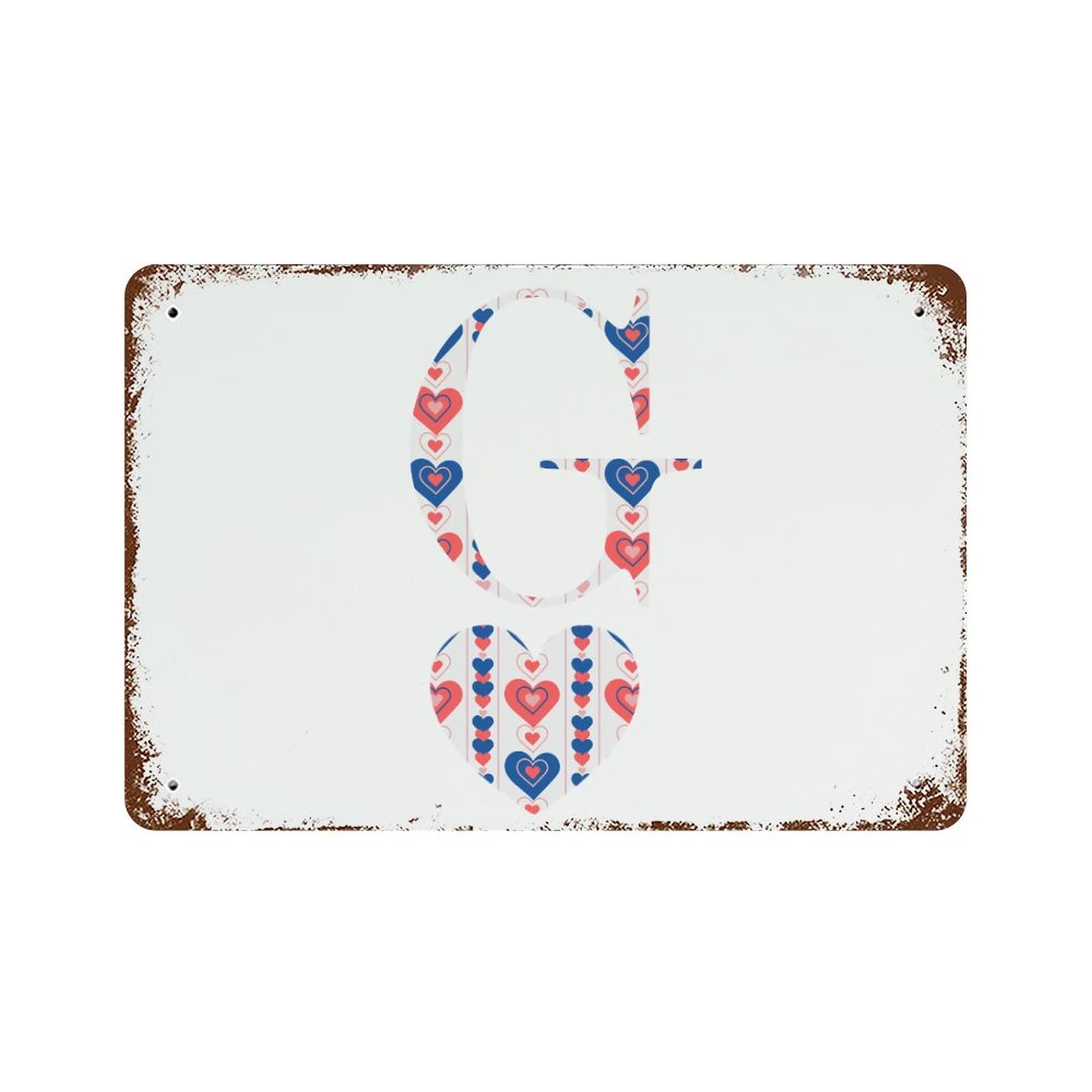 Plaque en métal Saint-Valentin G 30x45 cm pour déco cuisine