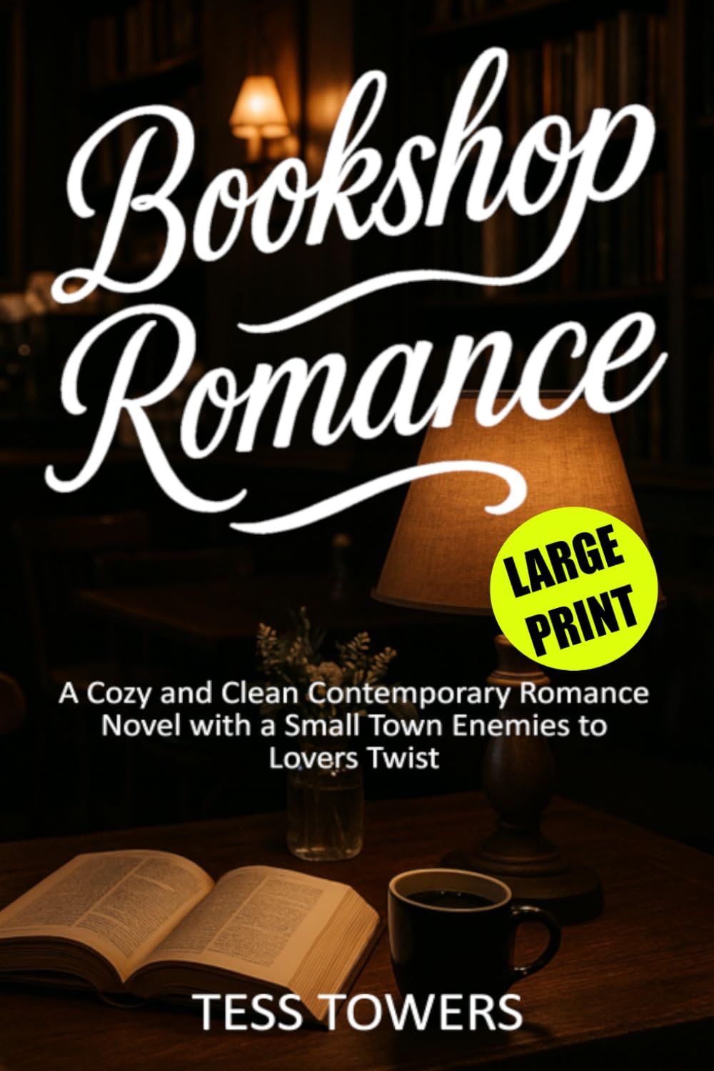 Bookshop Romance Large Print: A Cozy and Clean Contemporary Romance Novel with a Small Town Enemies to Lovers Twist in Easy to Read Large Print