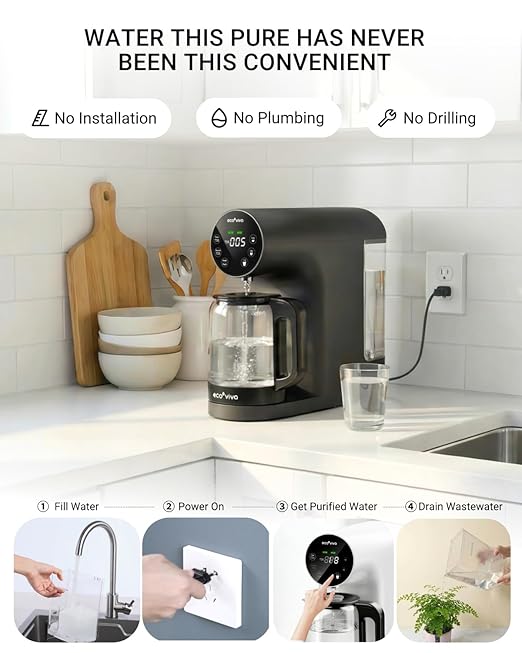 Sistema de ósmosis inversa de mesada filtro de agua 5 etapas miniatura 3