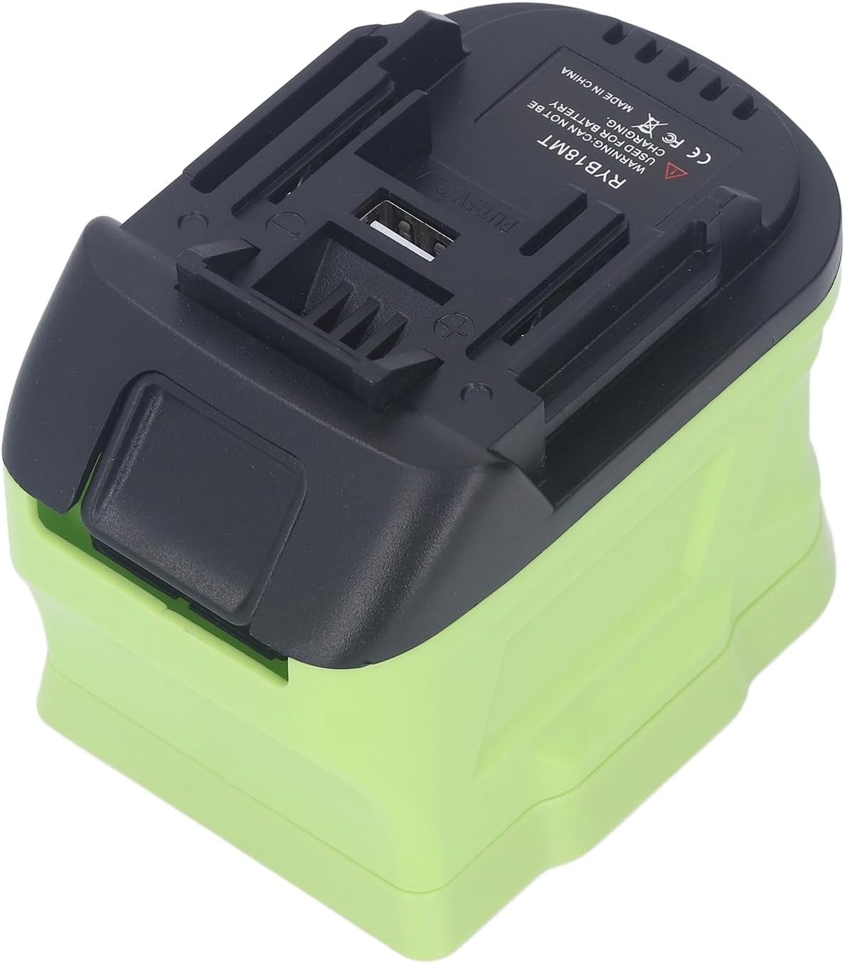 Battery Adapter, 18V Lithium Quick Connect Tight Lock USB Port Battery Adapter, Power Tool Converter with USB for 18V Tools Electric Drills