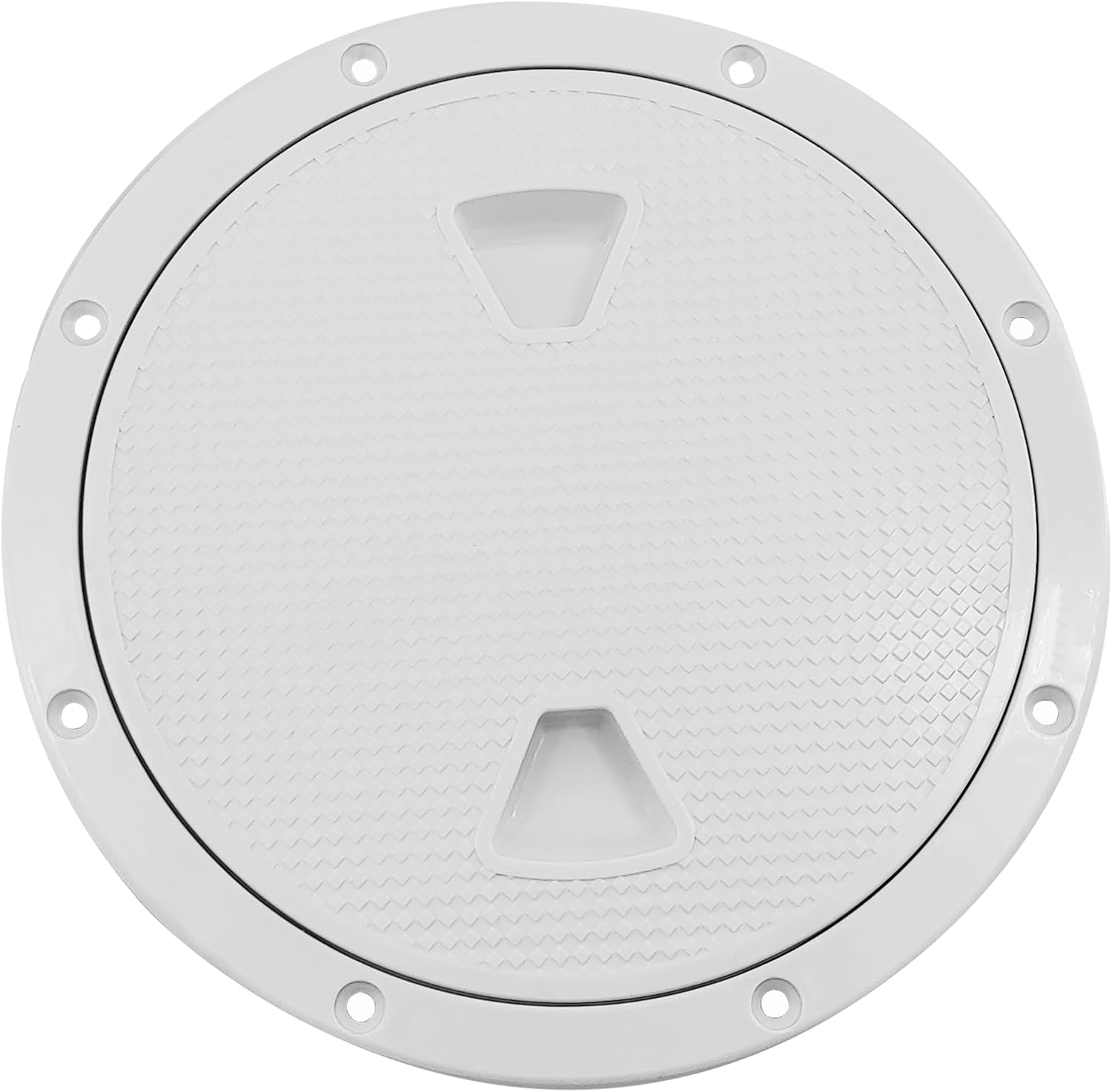 ISURE MARINE 8''Marine White Circular Non Slip Inspection Hatch Deck Plate Lidw/Detachable for Access Boat RV
