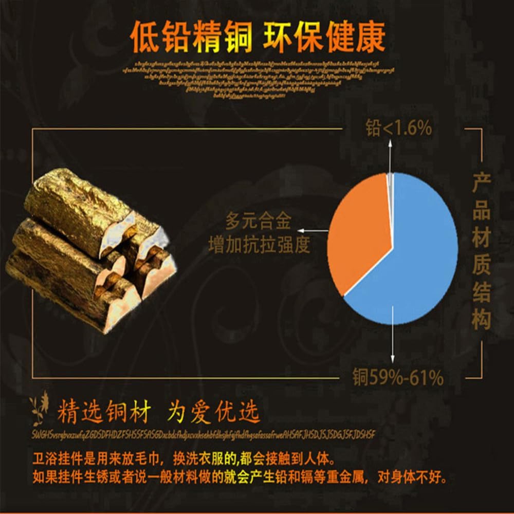 Antique Brushed Solid Brass Bathroom Accessories Sets Porcelain Bathroom Hardware Sets Ceramic Retro Bathroom Products,Towel Ring