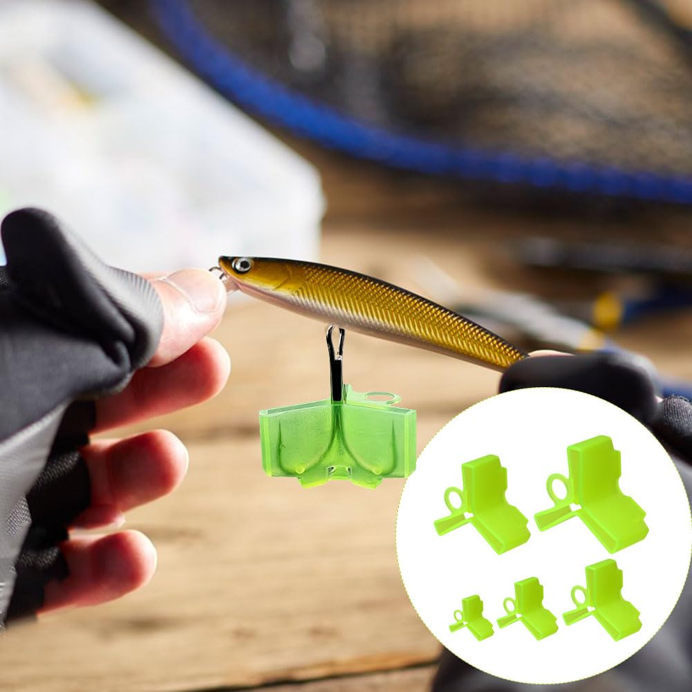 Cerioll Copri Amo Pesca, Protezione Ancorette, Coperture Ganci Pesca, Protettore del Gancio di Pesce, Protezione per Ami in 5 Misure per Ganci Standard