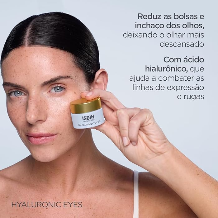 ISDIN Gel Refrescante Antissinais para o Contorno dos Olhos Isdinceutics Hyaluronic Eyes - 15g : Amazon.com.br: Beleza