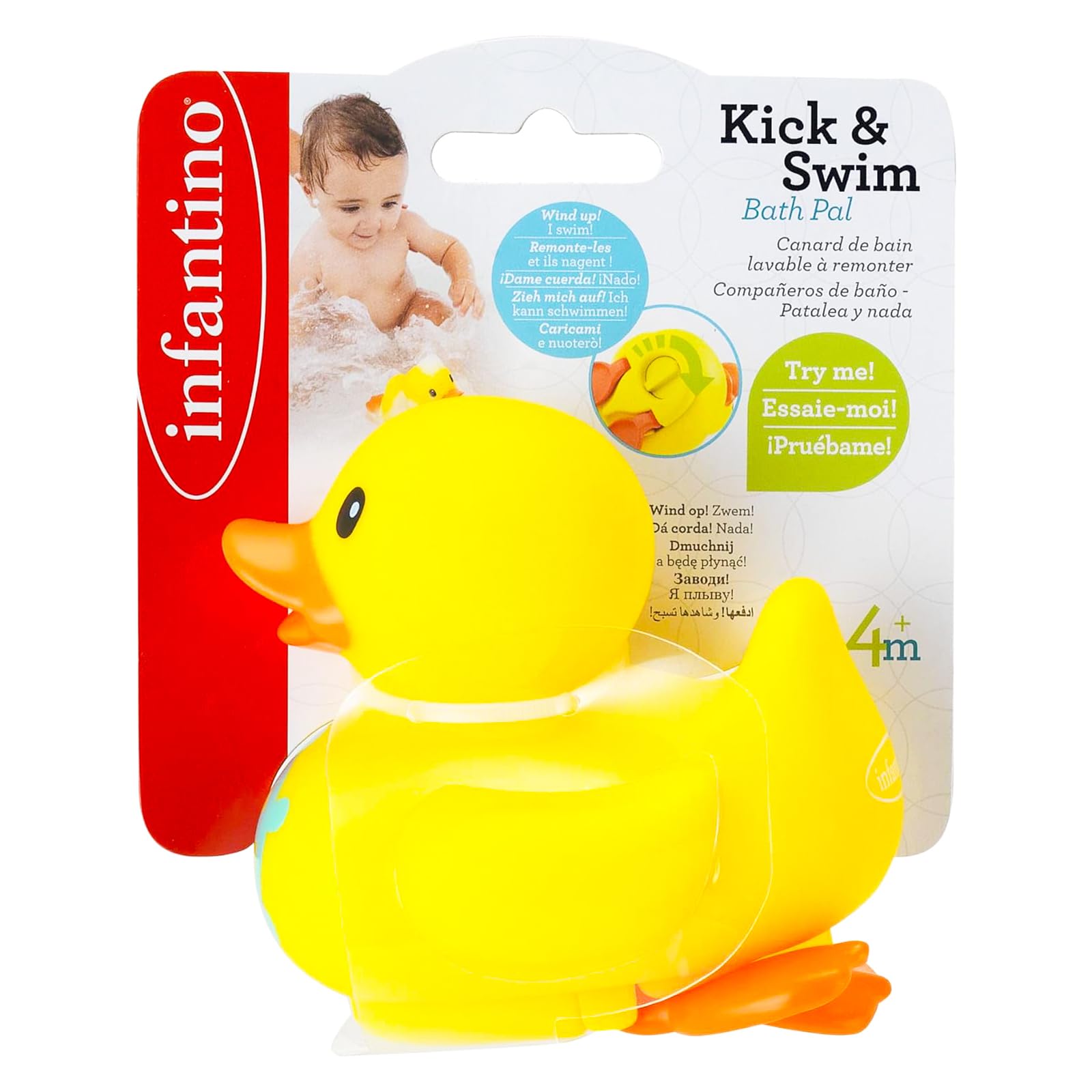 – Infantino Kick & Swim Bath Duck Toy Pals For Baby From 4 Months And Above Multicolor, 773554050790