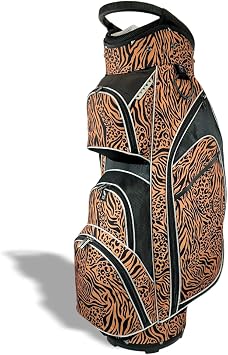 Taboo Fashions Ladies Golf Bag - 14-Way Womens Golf Cart Bag with Insulated Cooler Pocket, Rain Hood, 7 Zippered Pockets & More - Stylish Golf Accessories for Women