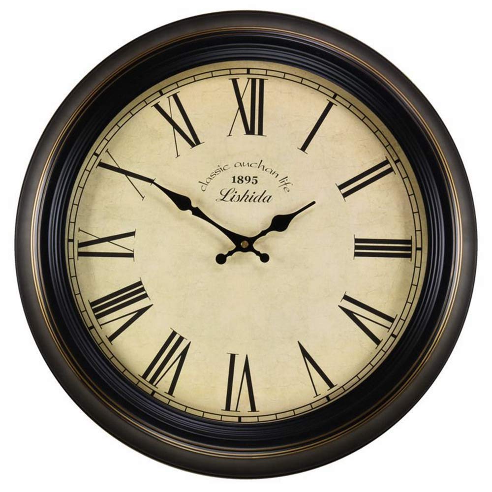 Amazon.co.jp: 美しい人格ミュート壁時計、アンティークノスタルジック