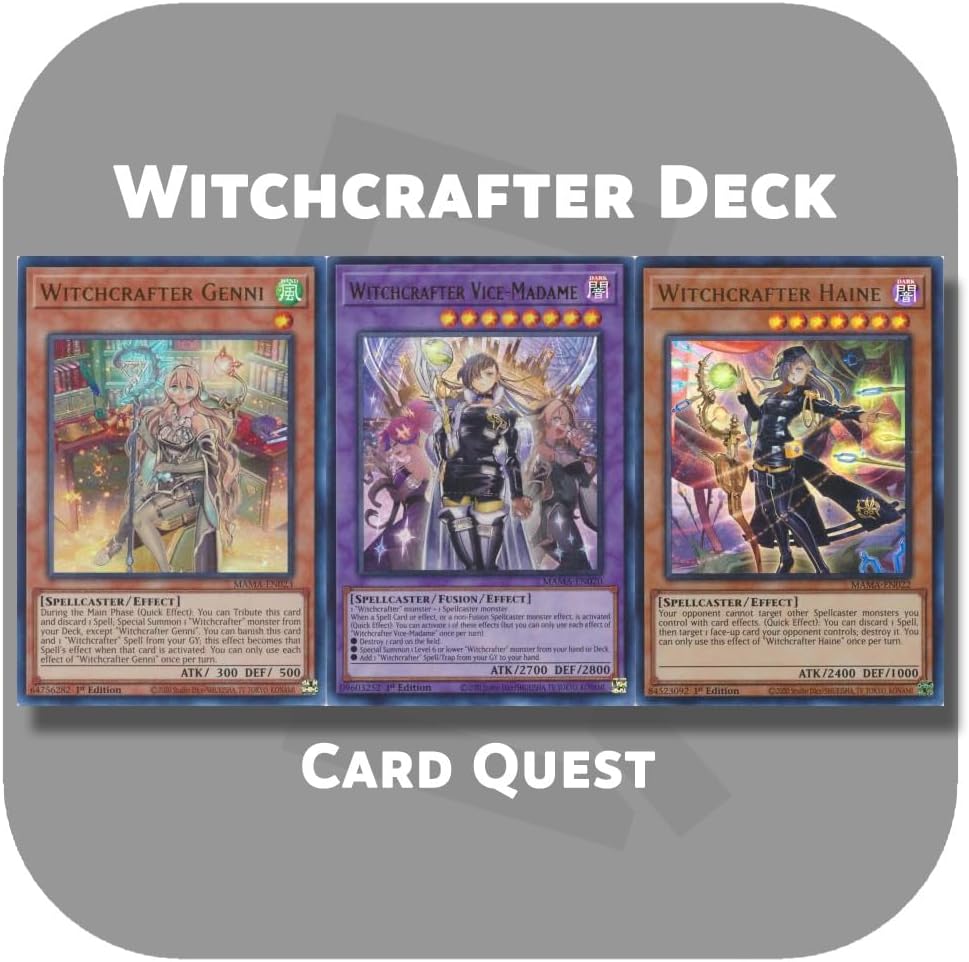 Complete Custom Deck for Yu-Gi-Oh! - Witchcrafter Deck
