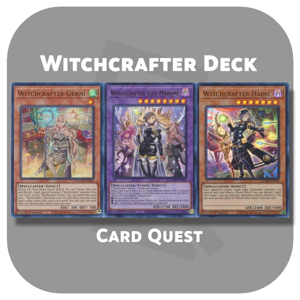 Complete Custom Deck for Yu-Gi-Oh! - Witchcrafter Deck