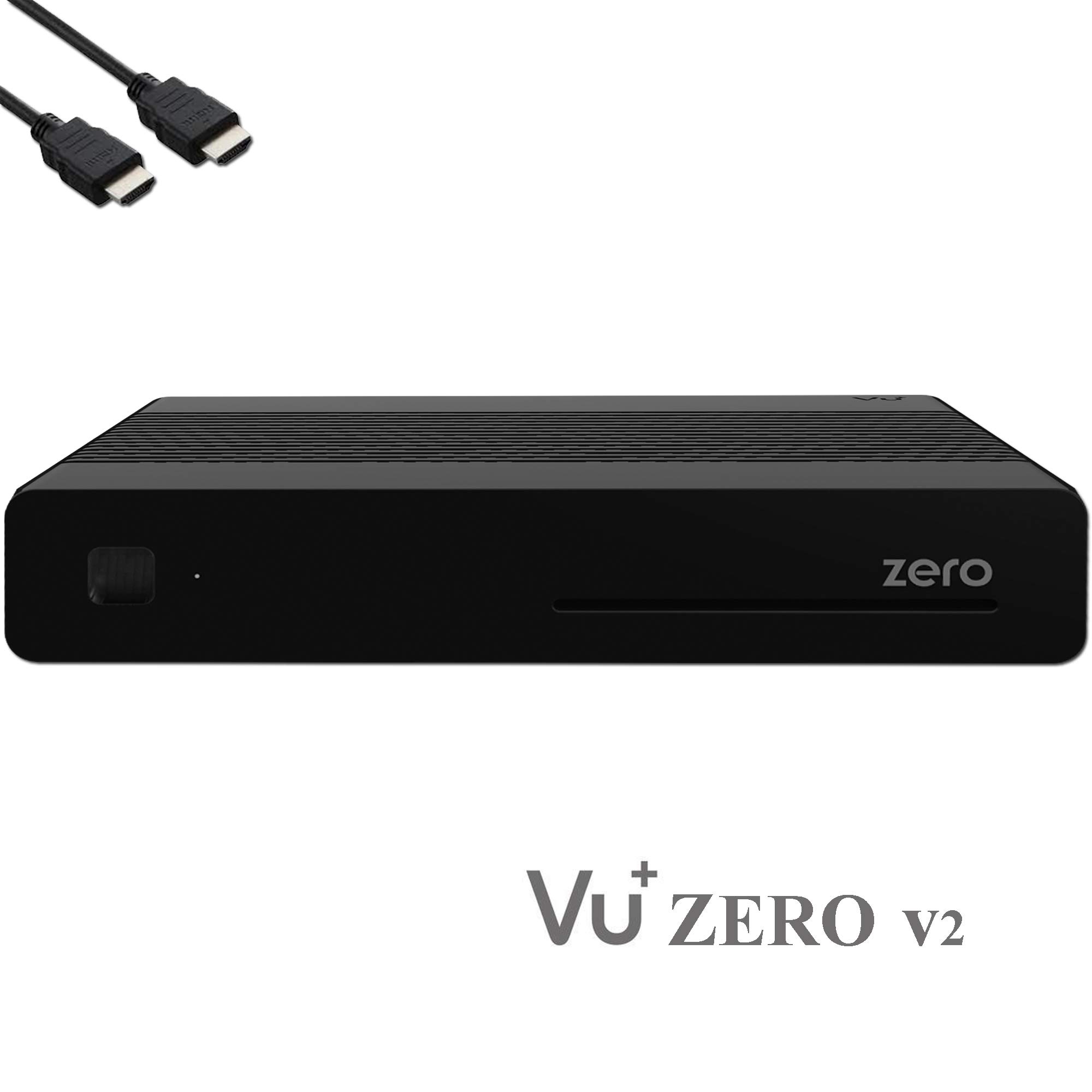 VU+ Zero HW Version 2-1 sintonizador DVB-S2 Full-HD E2 Linux Receptor, Youtube, Receptor satélite con función de grabación, Lector de Tarjetas, Multimedia, HDMI EasyMouse, lápiz WiFi 300Mbit, Negro