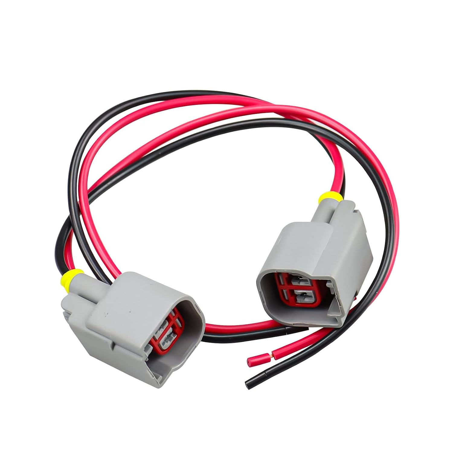2 Pcs Side Front Marker Light Park Lamp Bulb Socket and Plug Pigtail Harness Assembly Fit for Ford Mustang 05-23, Ranger 19-23, Maverick 22-23,Fiesta 11-13,Replace 6R3Z-13411-BA 6R3Z13411BA
