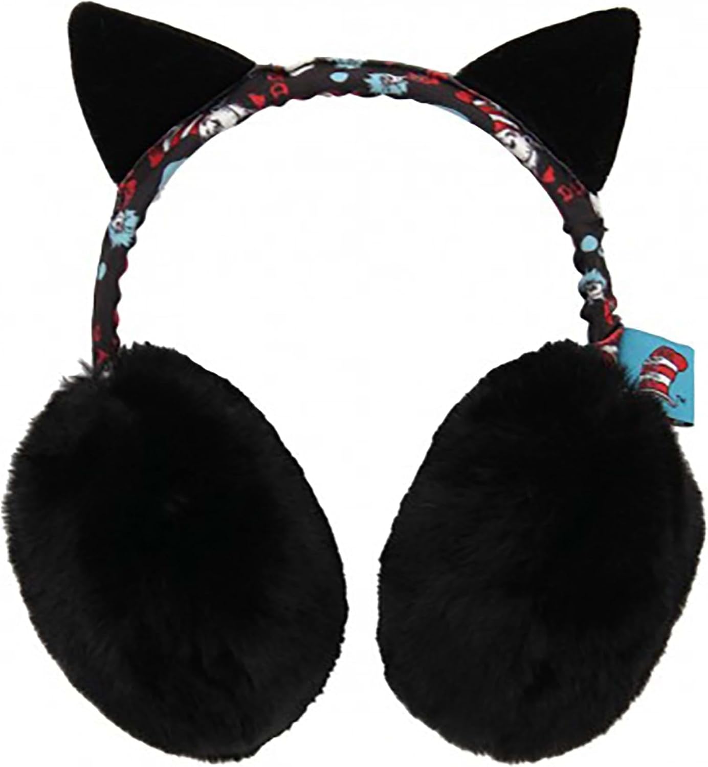 Dr. Seuss The Cat in The Hat Adjustable Earmuffs Headband