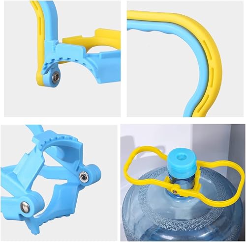 Miniatura 2 de Paquete de 2 soportes para botellas de agua de 5 galones purificadas para jarra de agua potable, elevador de mano de obra, ahorro de energía, mango