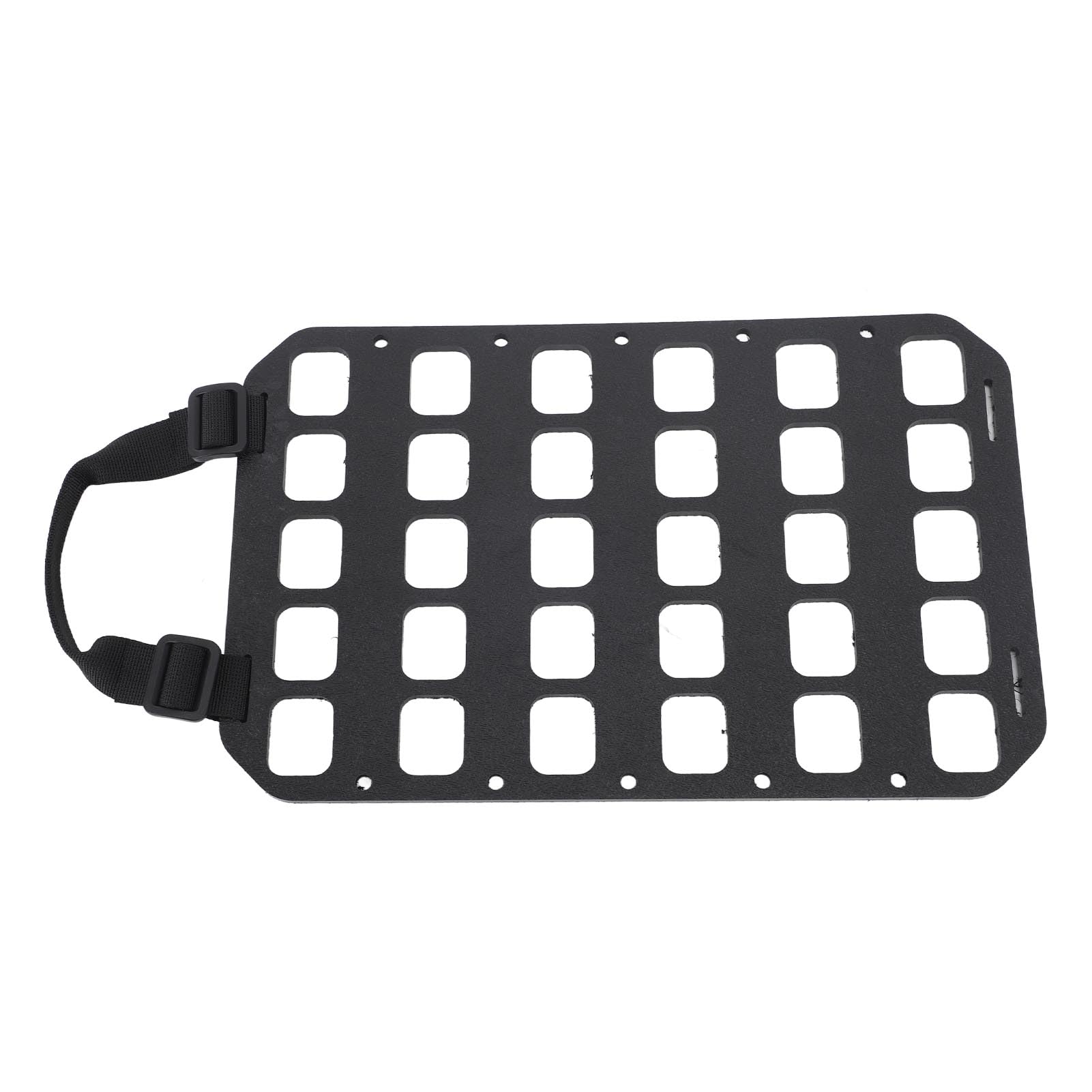 Panneau Molle Noir avec Poignée PP, Trous Fixes, Panneau D'organisation Molle pour Boîte Murale, Sac à Dos