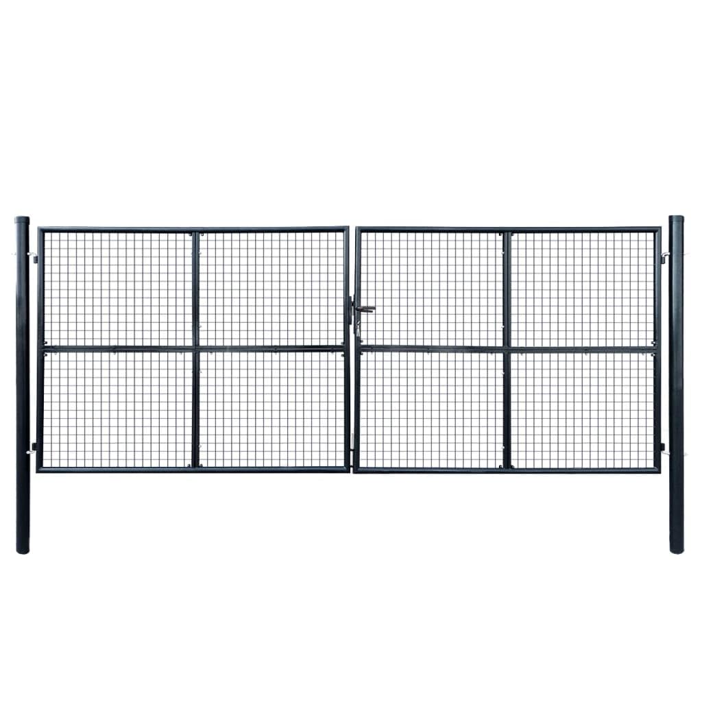 Portail de jardin 400 x 150 cm idéal pour sécuriser l'accès de votre propriété familiale