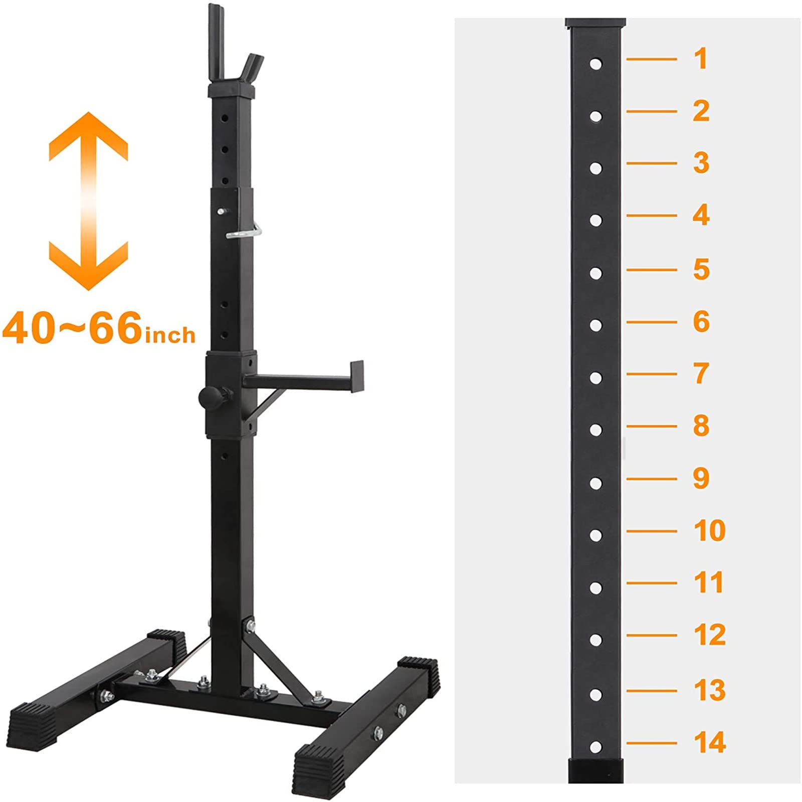 Rack Height Bench Press Height From Floor Smith Machine Pair Of