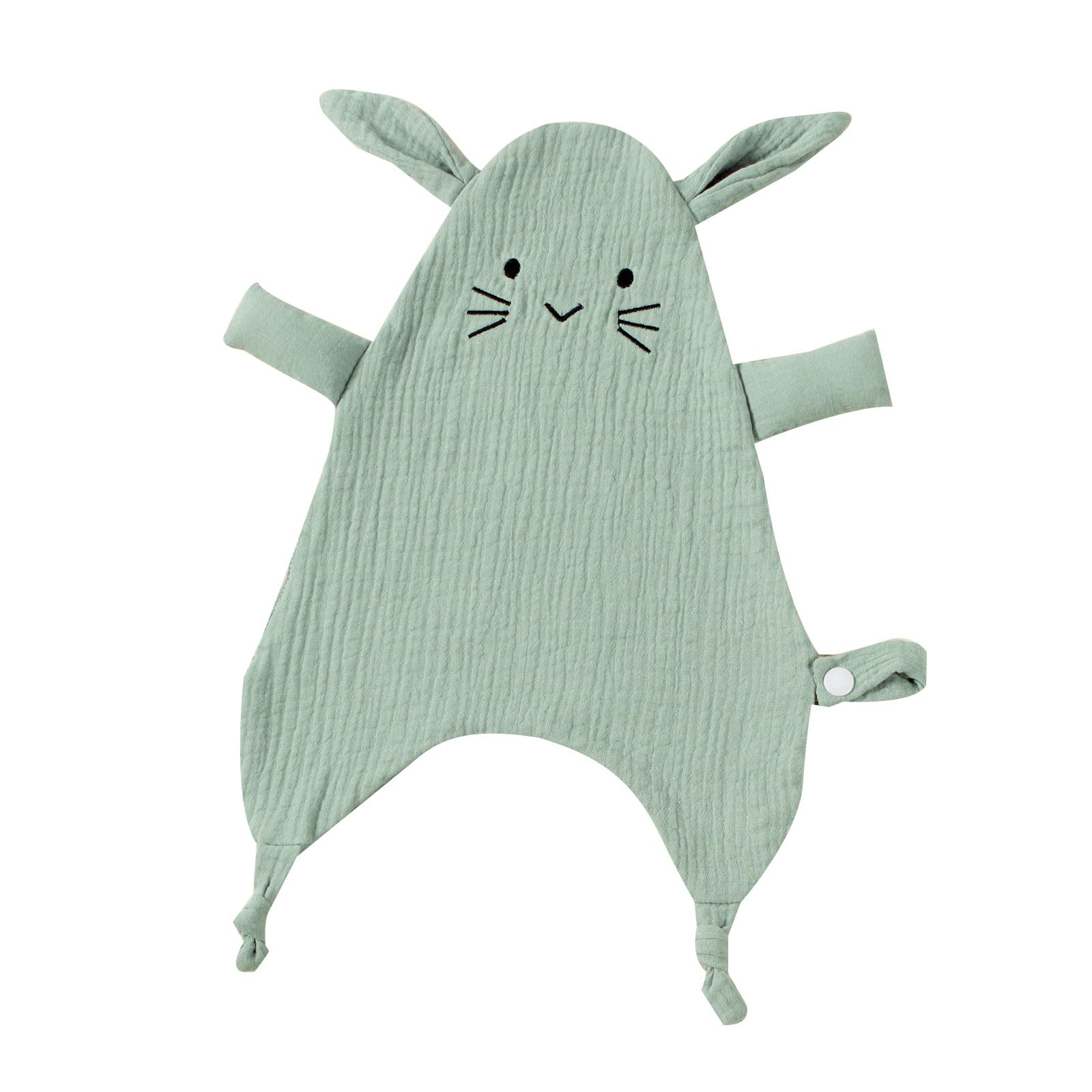 Pepwe Men's Bean Green Baby Comforter Blanket Animal Pattern Muslin Security Blanket Boy Girl Unisex Soft Baby Infant Newborn Toddler Baby Blanket