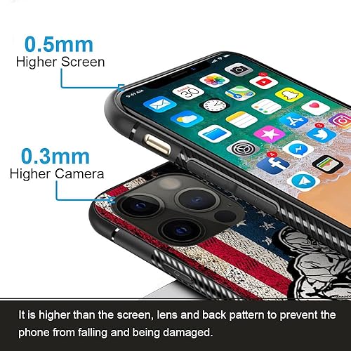 Miniatura 4 de DAIZAG Funda compatible con iPhone 13 Mini, funda deportiva personalizada para hombres y niños, personaliza tu nombre, bandera estadounidense de