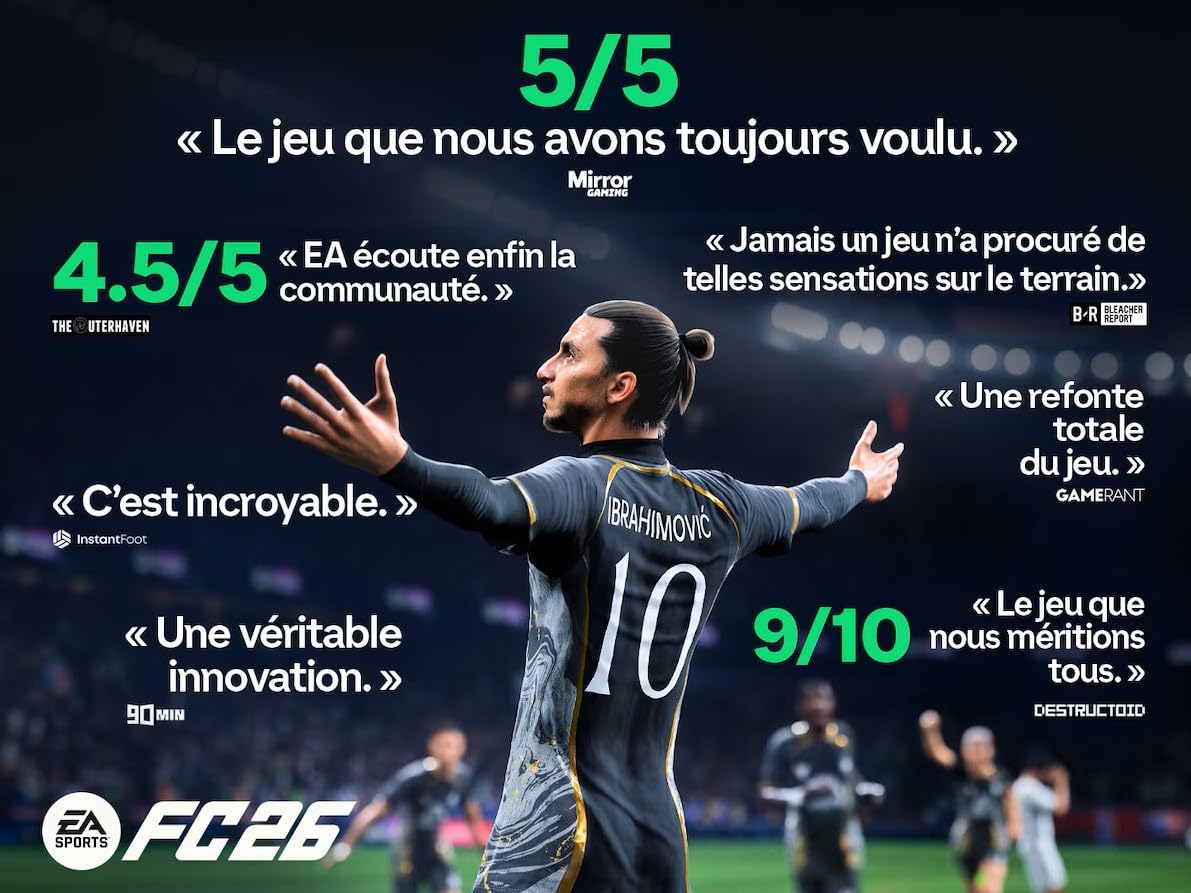 EA SPORTS FC 26 Standard Edition PS5 | Jeu Vidéo | Disque | Français