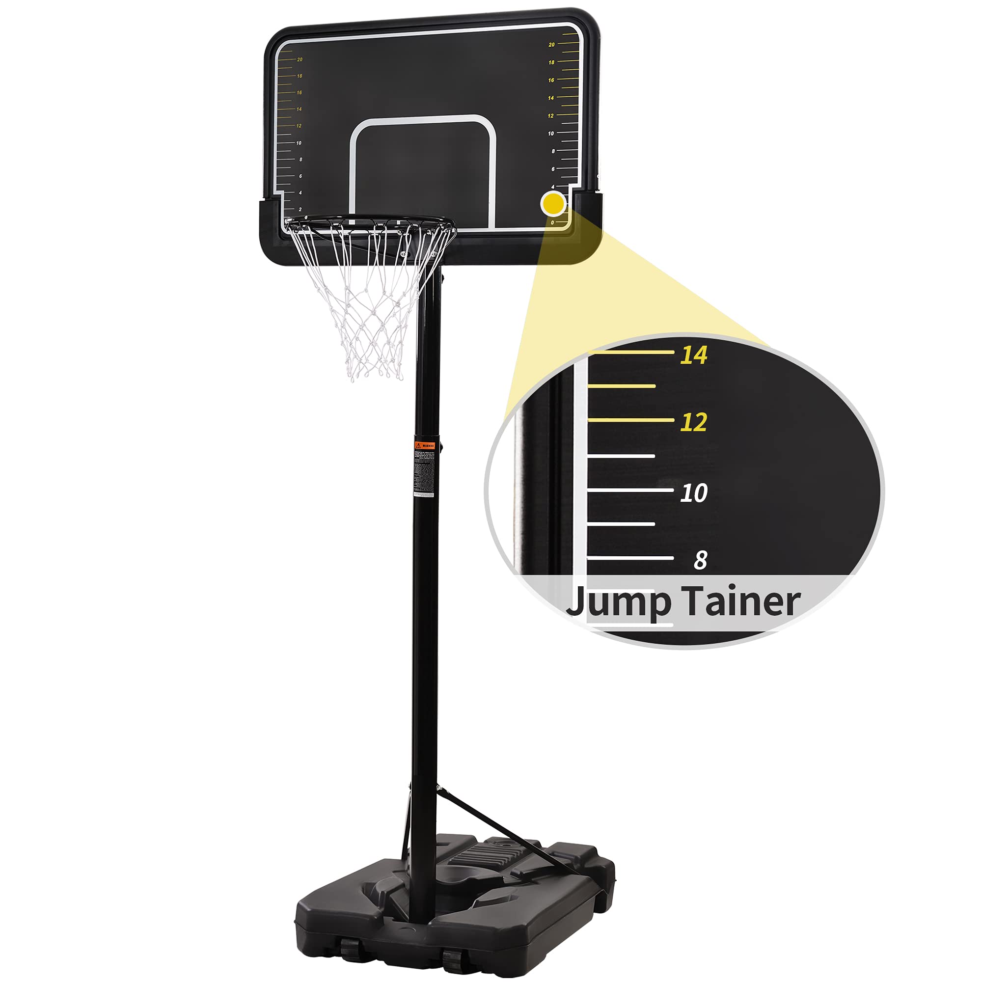 Buy Merax Portable Basketball System Basketball Hoop & Goal with 44” Backboard, 6.610ft