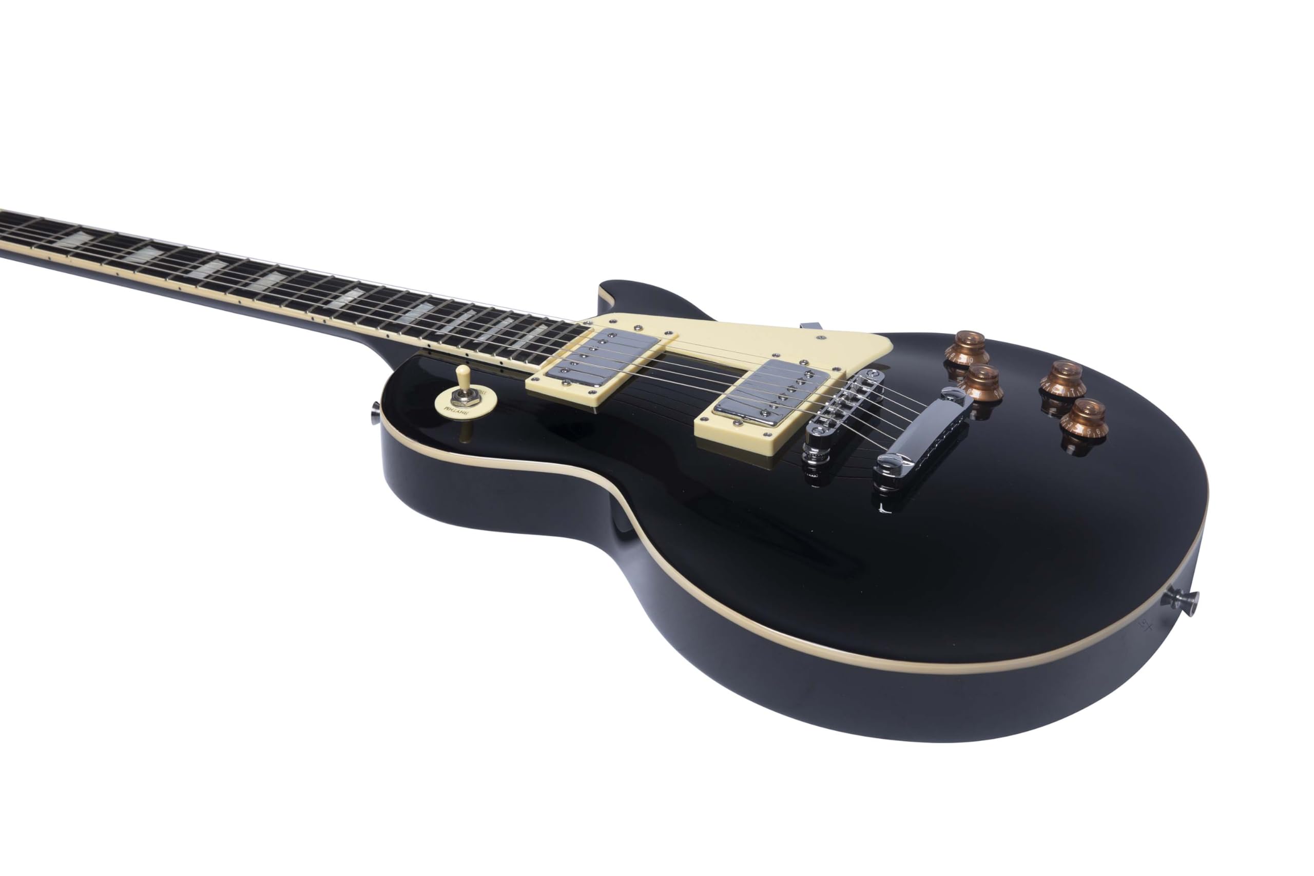 EKO GUITARS – Guitare Électrique LS‑300, Corps Peuplier, Manche Érable, Touche WPC, 2 Micros Humbucker, Chevalet Tune‑O‑Matic, 22 Frettes, Diapason Standard, Couleur Noir