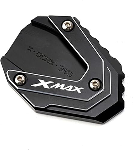 Miniatura 1 de CNC aluminio for Yamaha Xmax 300 X-MAX 125 250 300 400 Xmax Motorcycles Kickstand Side Stand Enlarger Pad Support Kickstan (Color  Black5)