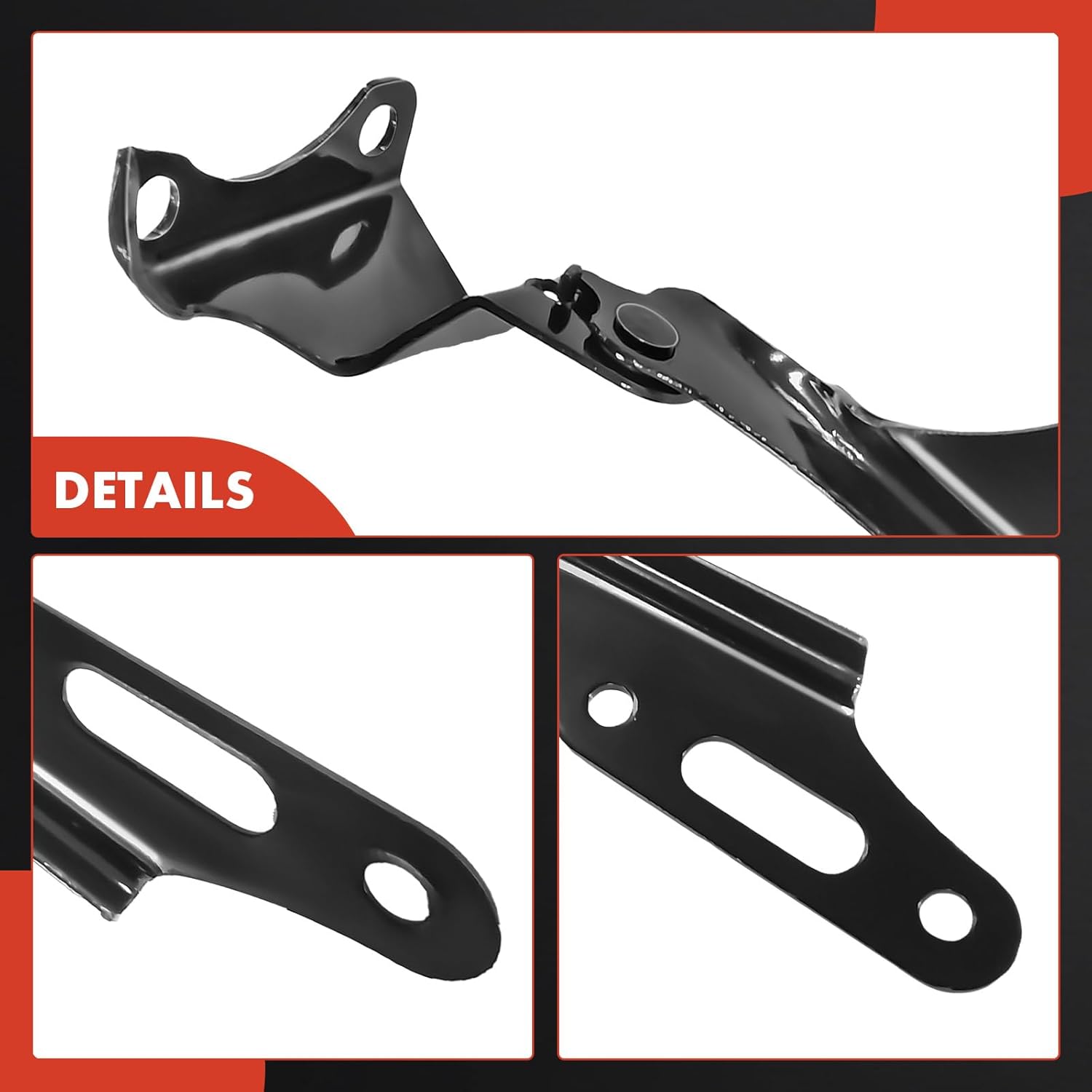 A-Premium Driver and Passenger Hood Hinges Compatible with Honda CR-V CRV 2002-2006, Civic 2001-2005, Element 2003-2011, Hood Hinge for 60170S5A000ZZ, HO1236109, 60120S5A000ZZ, HO1236110