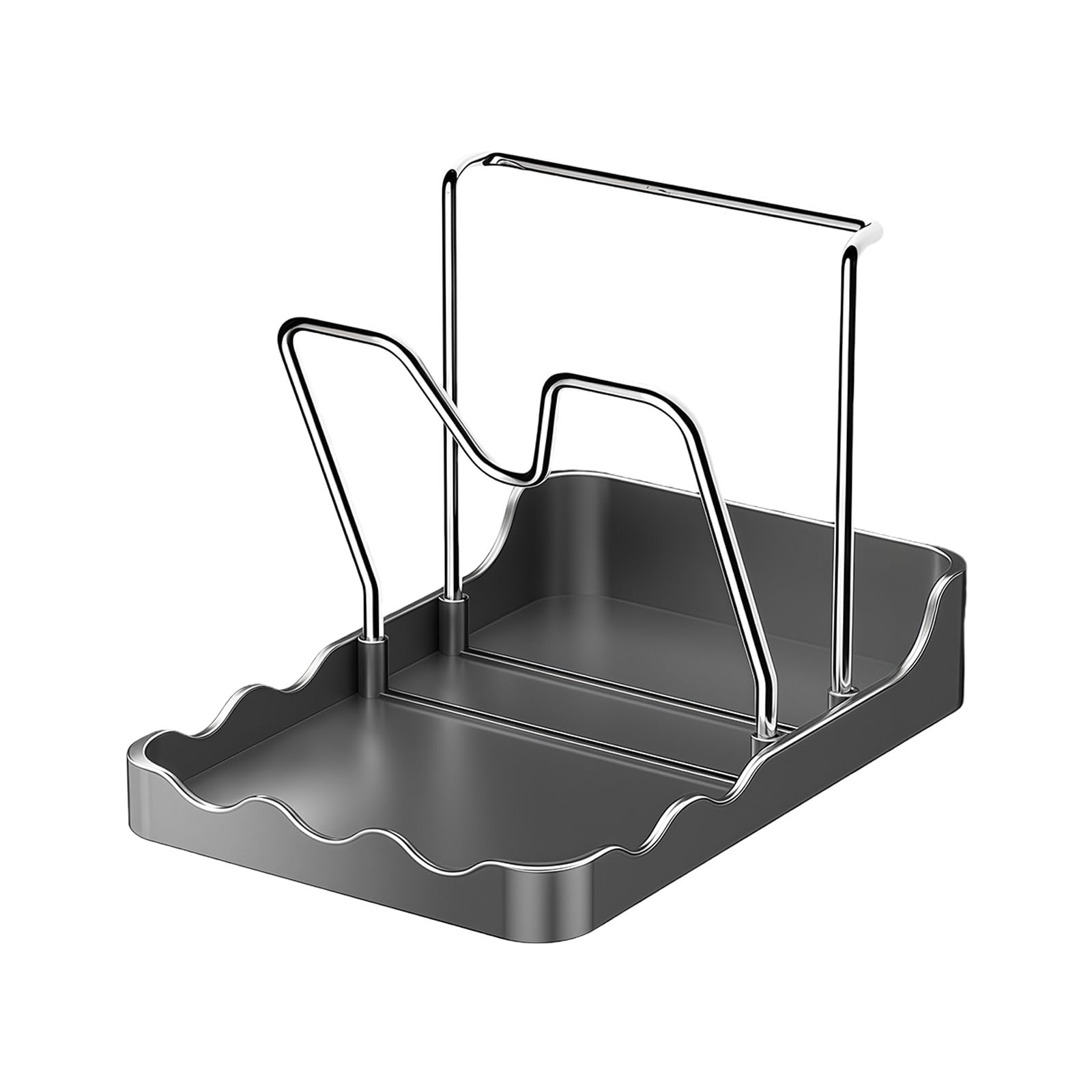 WGBOSMG Multifunctional Vertical Pots Lid Holder Stand for Kitchens Utensils Organization Space Saving Design Easy to Cleaning Sturdy Structure Multifunctional Kitchens Rack