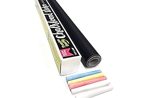 Extra Large Chalkboard Peel and Stick Paper 9 Feet roll (108 inches)...