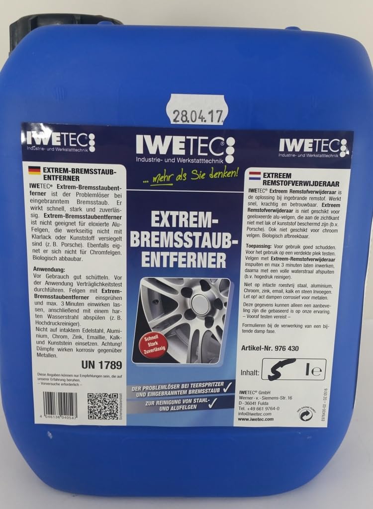 Iwetec Bremsstaub-Entferner 2 versch. Größen (5 Liter)