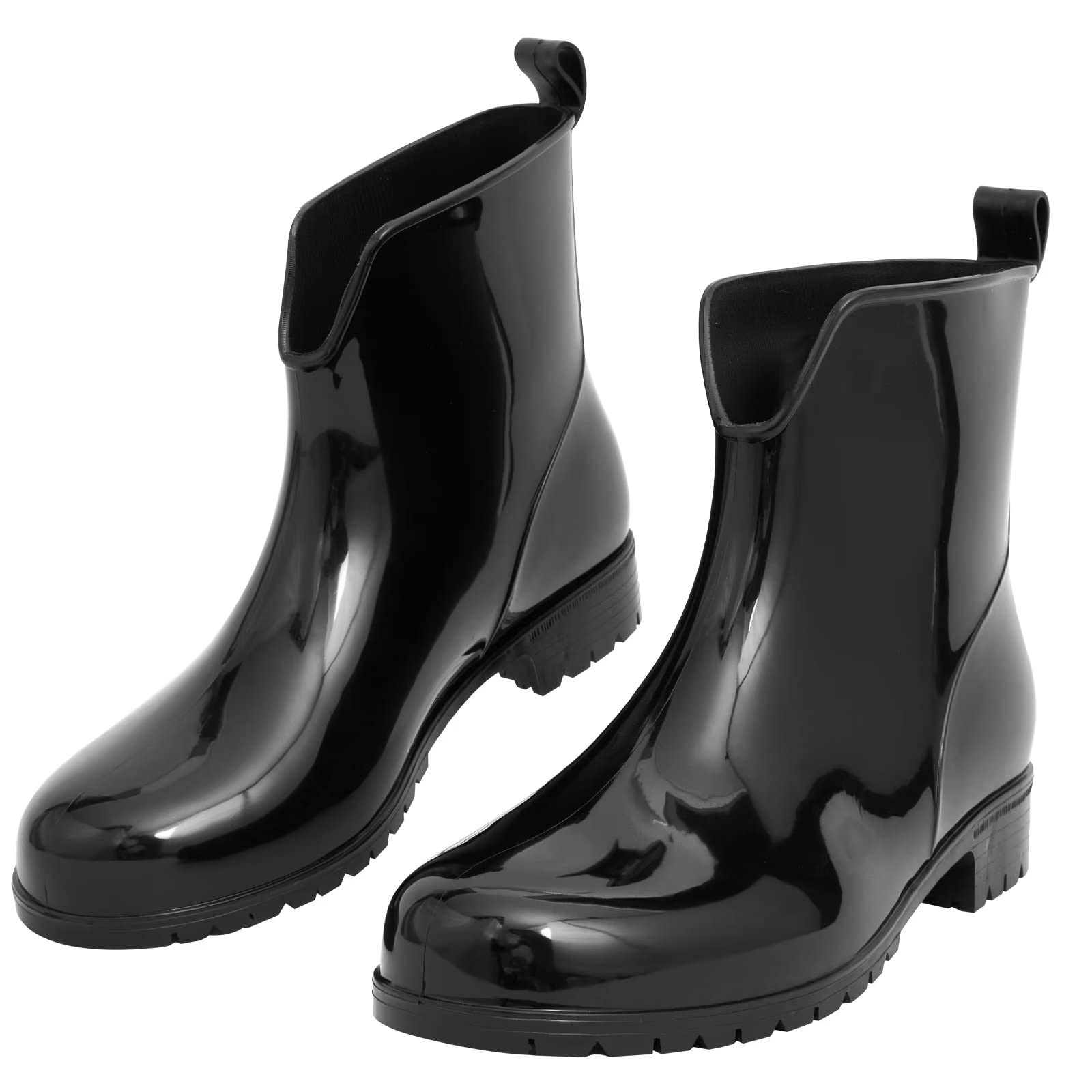 DaeRainy Women's Short Ankle Rain Boots Waterproof Lightweight Chelsea Rain Boots Women Garden Rain Boots