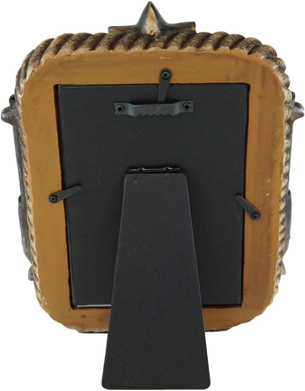 Ebros Gift Rustic Western Wild West US Marshall Dual Pistol Revolver Guns with Braided Lasso Ropes Picture Frame with Easel Back Stand Cowboy Cowgirl Desert Old World Themed Accent (6"X4"Photo)