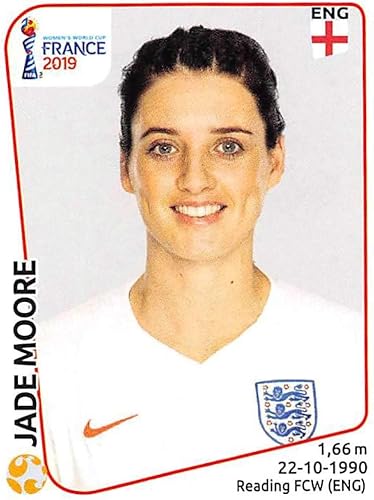 2019 Panini FIFA Women's World Cup France Album Stickers (Individual Sticker Only) Soccer #265 Jade Moore England 2 Inch by 2 12 Inch Collectible 2019 Panini FIFA Women's World Cup France Album Stickers (Individual Sticker Only) Soccer #265 Jade Moore England 2 Inch by 2 12 Inch Collectible