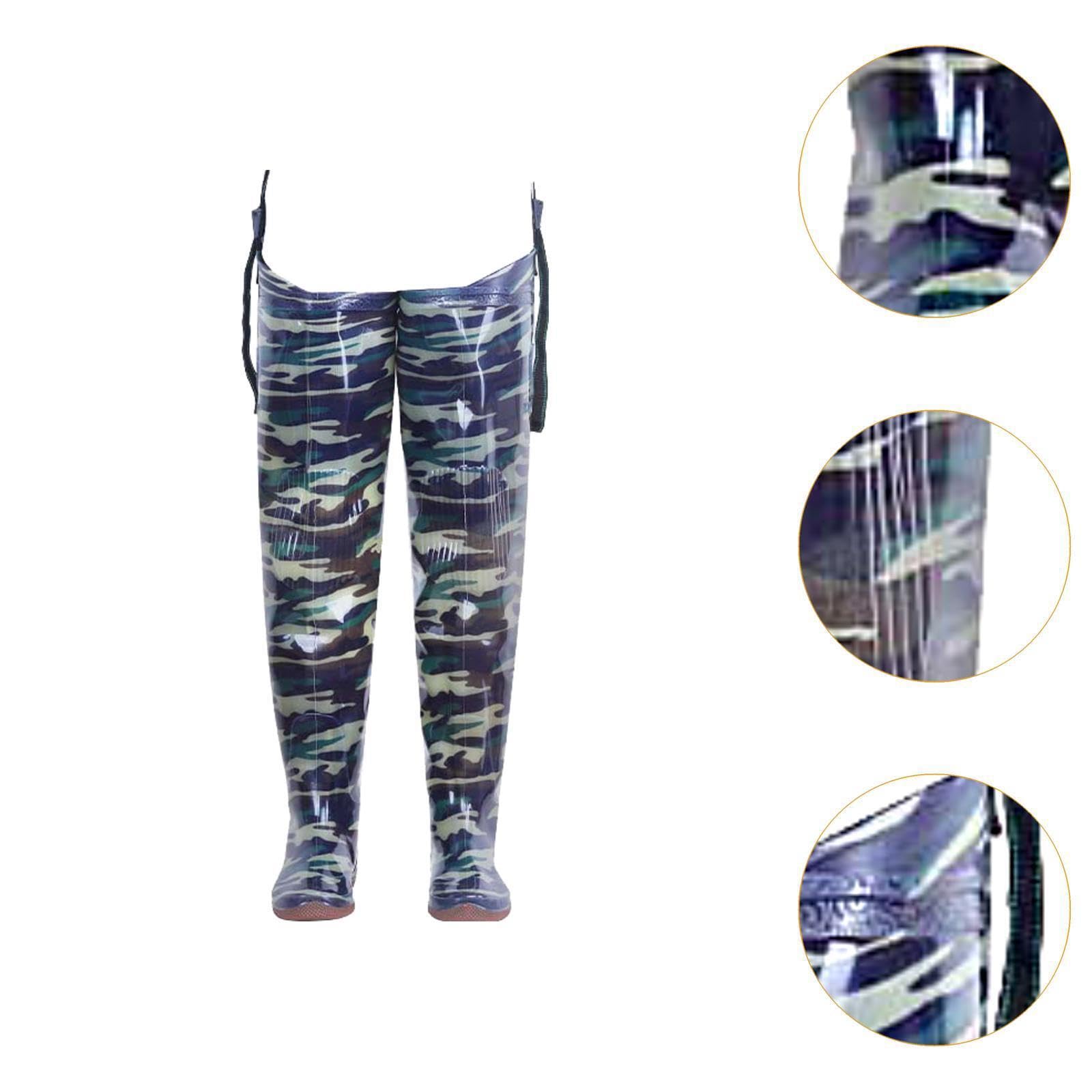 Wodery wędkarskie, buty wędkarskie, wodoodporne, męskie, | komfortowe i lekkie, konstrukcja z PVC, spodnie do aktywności na świeżym powietrzu, spodnie z butami
