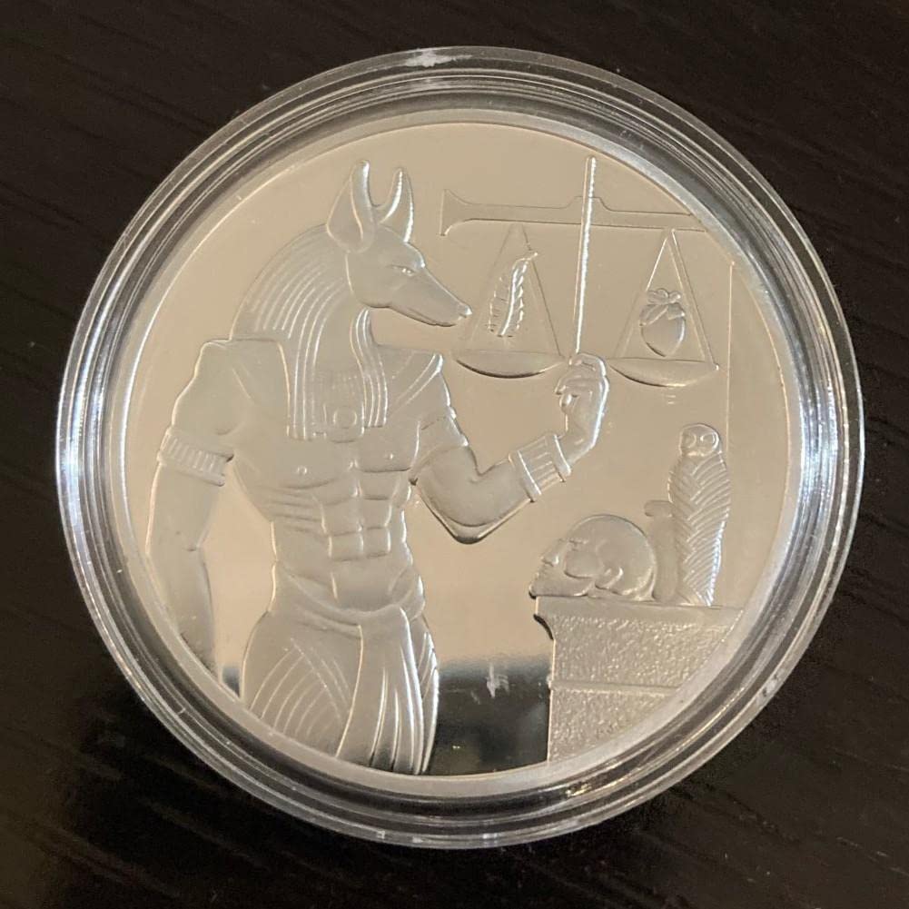 Amazon | 記念コイン記念硬貨古代エジプト死の護符アヌビスチャレンジコインエジプト神話天秤座コインファラオピラミッドコレクションギフト 通販