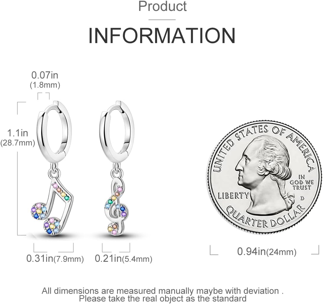 NARMO Dangle Drop Earrings 925 Sterling Silver Dangle Hoop Earrings for Women Moon and Star Earrings Dream catcher Earrings for Women - Image 3